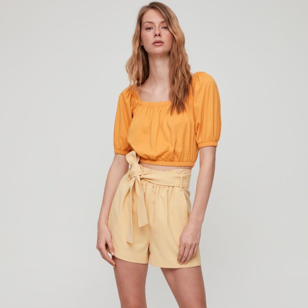 Aritzia Wilfred Caila T-Shirt (Gold)